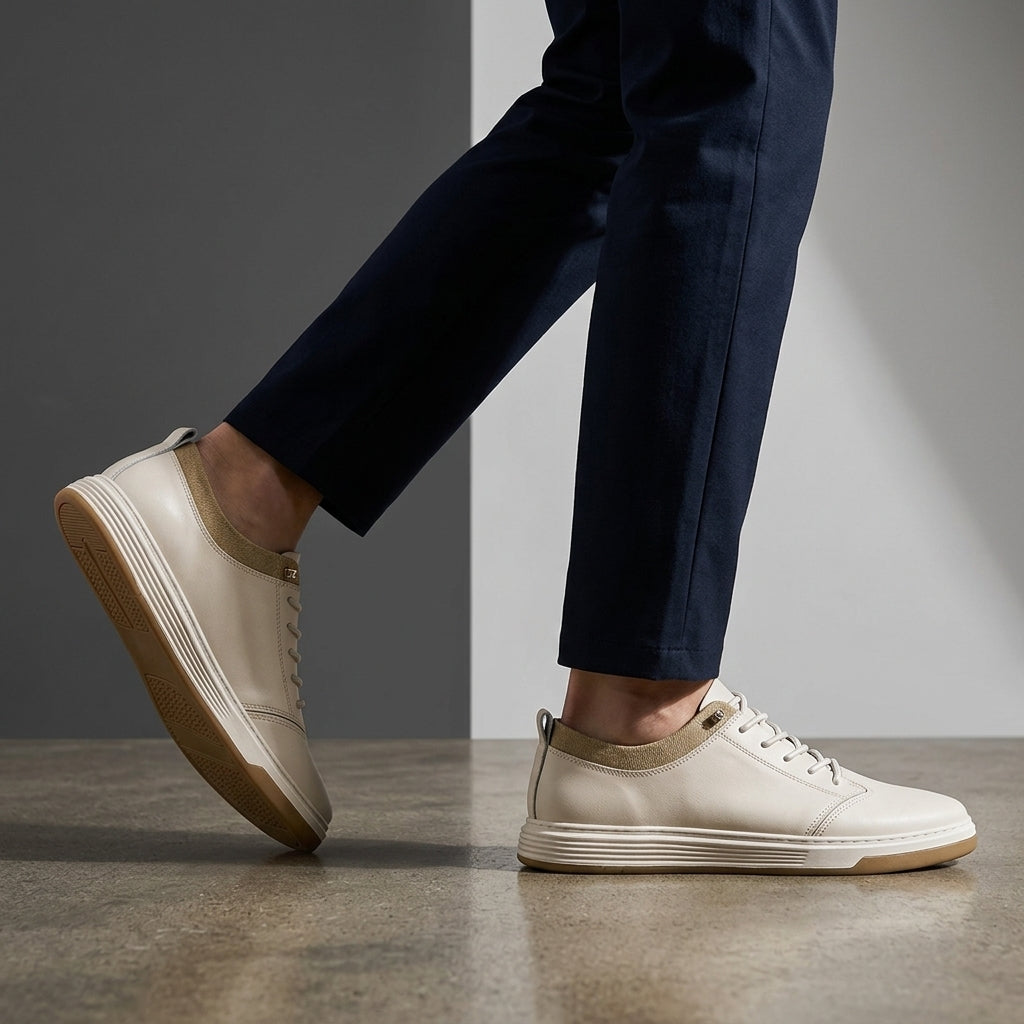 Trevano Leather Sneakers — Hopeforwho (view 6)