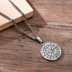 Steel Compass Necklace — Hopeforwho (view 5)