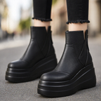 Savona Leather Orthopedic Platform Boots — Hopeforwho (view 8)