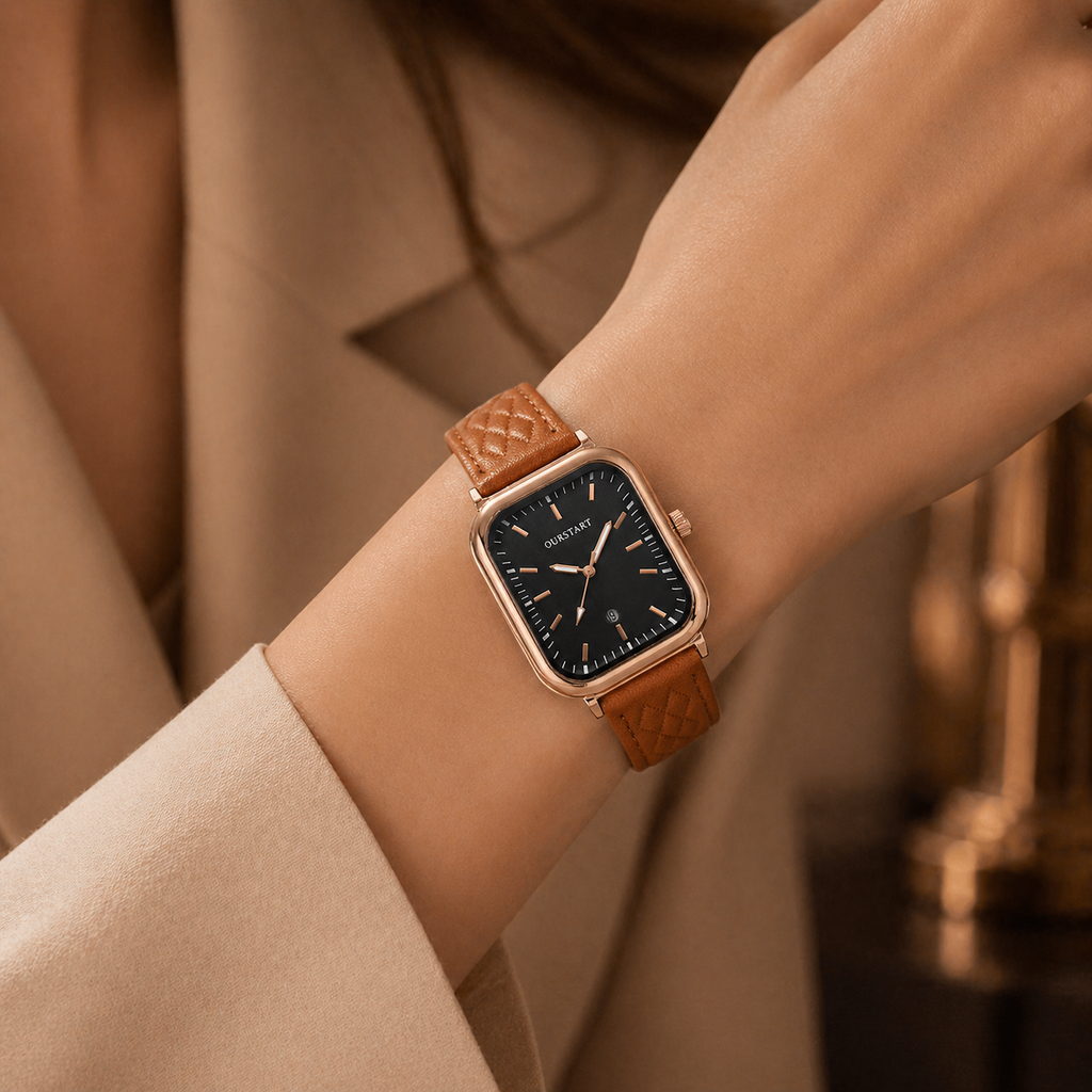 Hadley Leather Wristwatch — Hopeforwho (view 3)