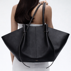 Women's Italian Leather Tote Bag with Metal Accents | Savona — Hopeforwho (view 7)