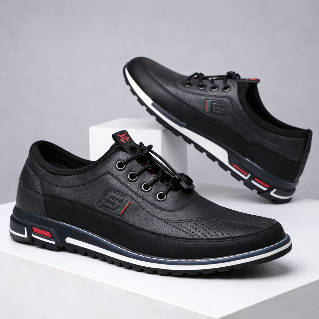 Santino Leather Sneakers — Hopeforwho (view 6)