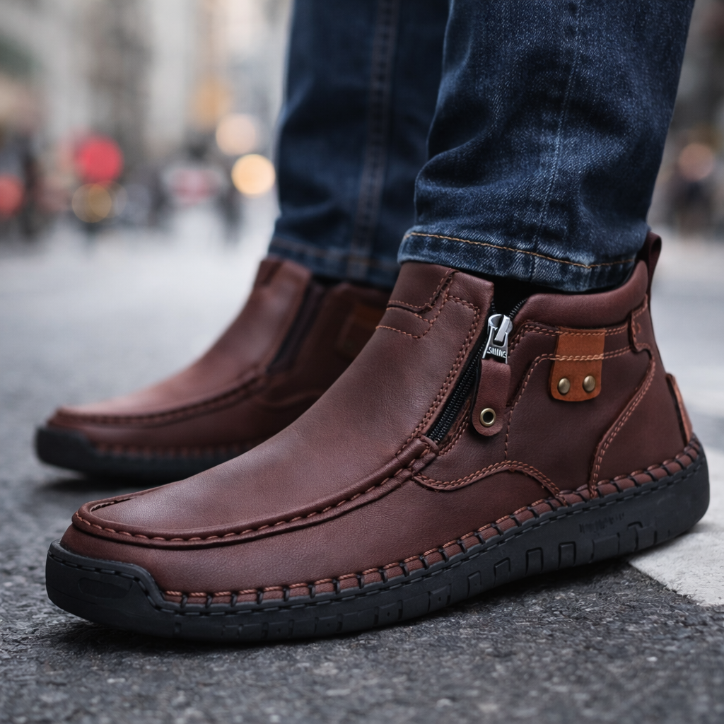 Savonti Leather Ankle Boots — Hopeforwho (view 6)