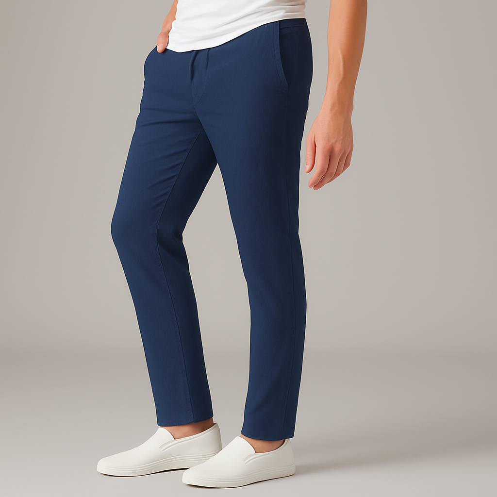 Linen Pants – Men's Drawstring Casual Trousers | Arden — Hopeforwho (view 4)