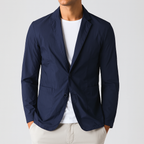 Nylon Button-Up Blazer – Men's Tailored Summer Jacket | Savoni — Hopeforwho