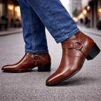 Savonti Men's Leather Harness Boots — Hopeforwho (view 4)