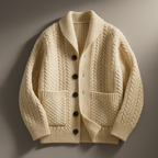 Men's Wool Button-Up Sweater with Pockets | Arden — Hopeforwho
