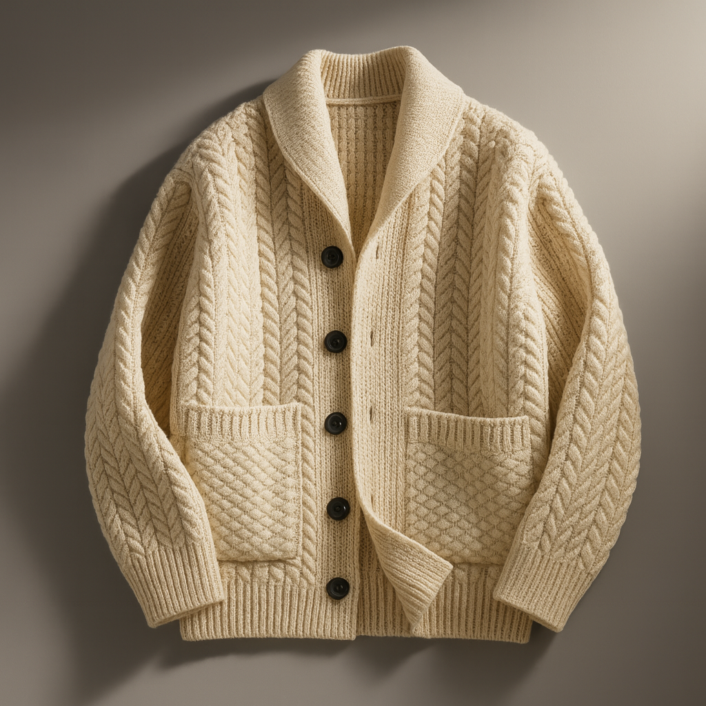 Men's Wool Button-Up Sweater with Pockets | Arden — Hopeforwho