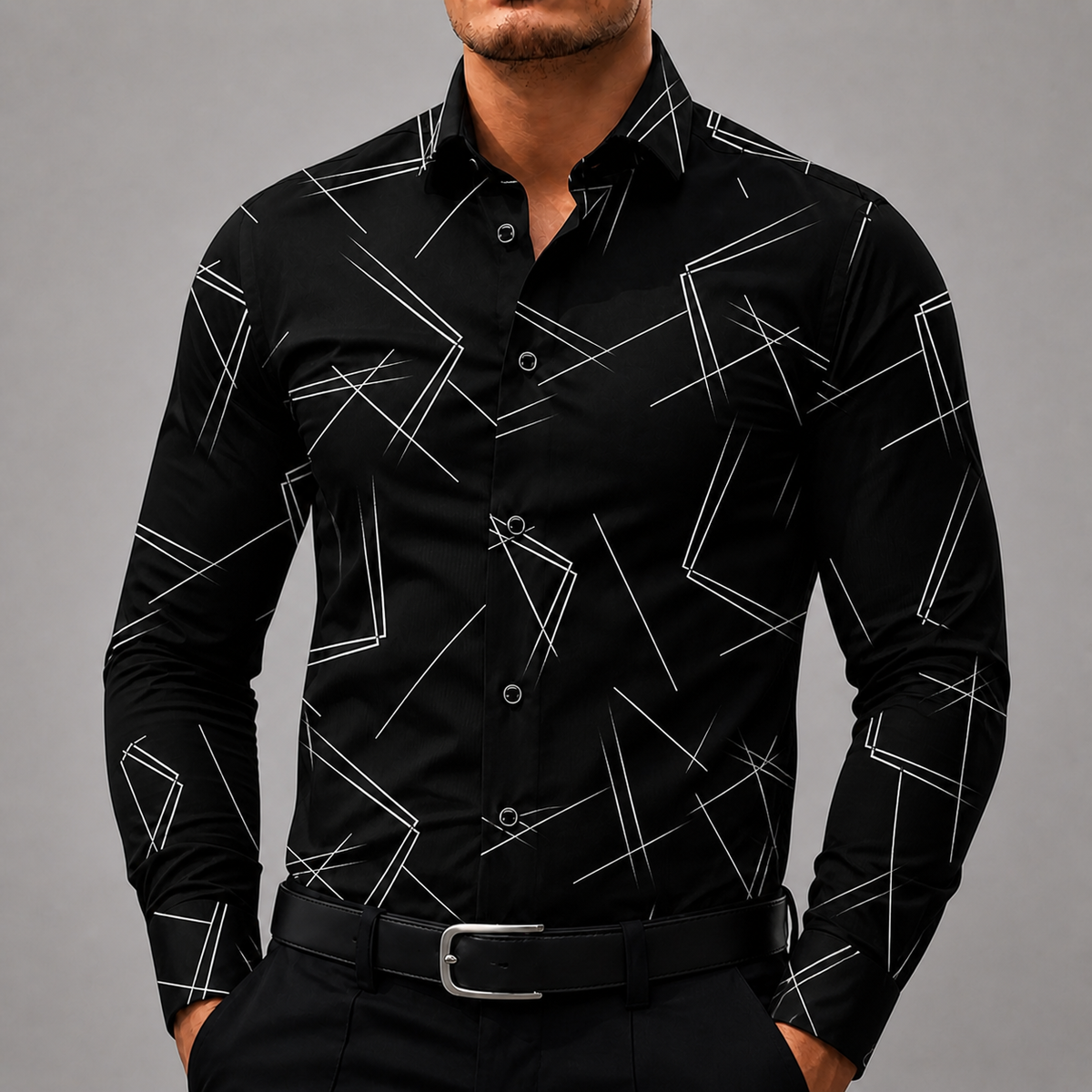 Arden Button-Up Silk Shirt — Hopeforwho (view 6)