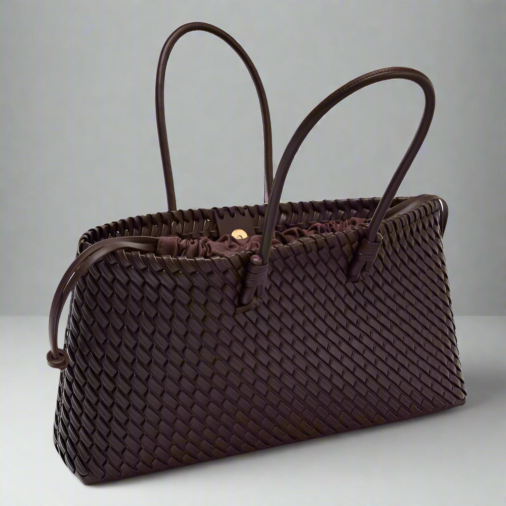 Daria Woven Leather Handbag — Hopeforwho (view 2)