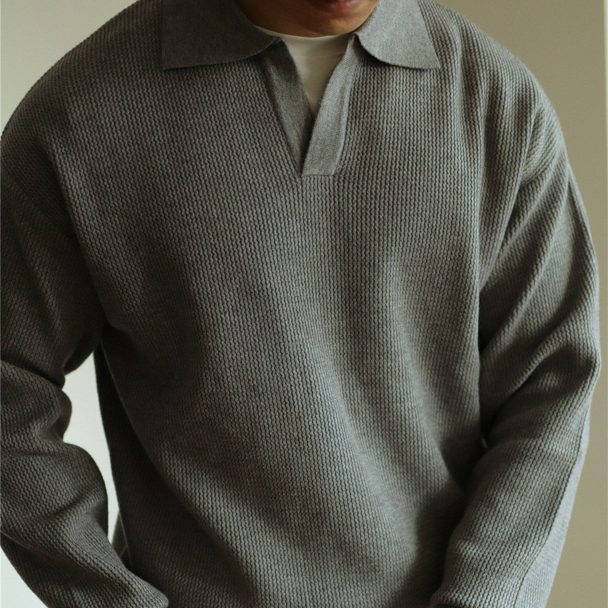 Ellis Knit Polo — Hopeforwho (view 3)