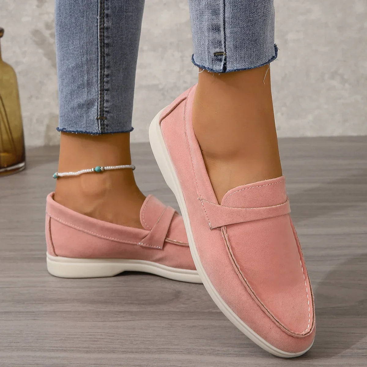 Sienna Suede Loafers — Hopeforwho (view 7)