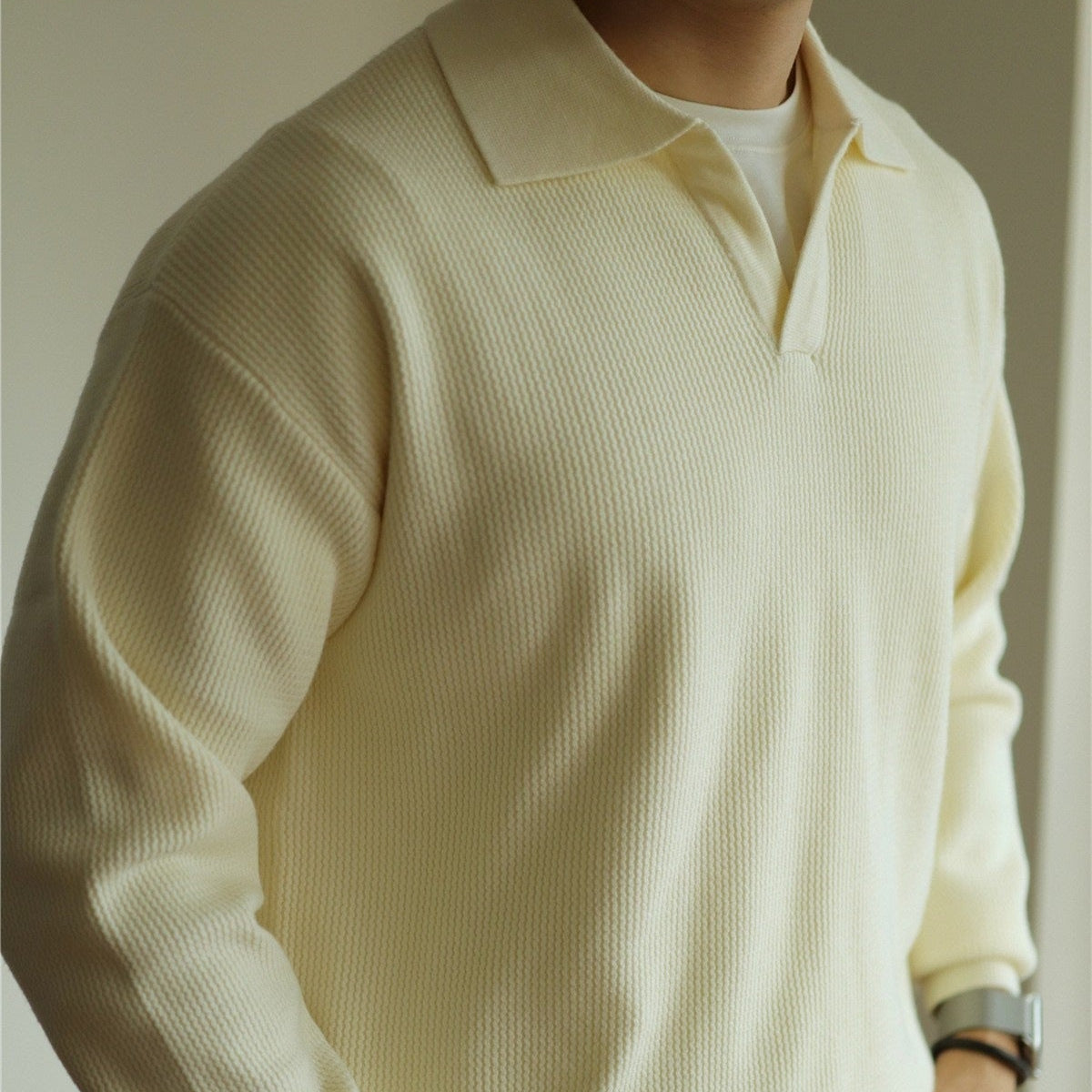 Ellis Knit Polo — Hopeforwho (view 7)