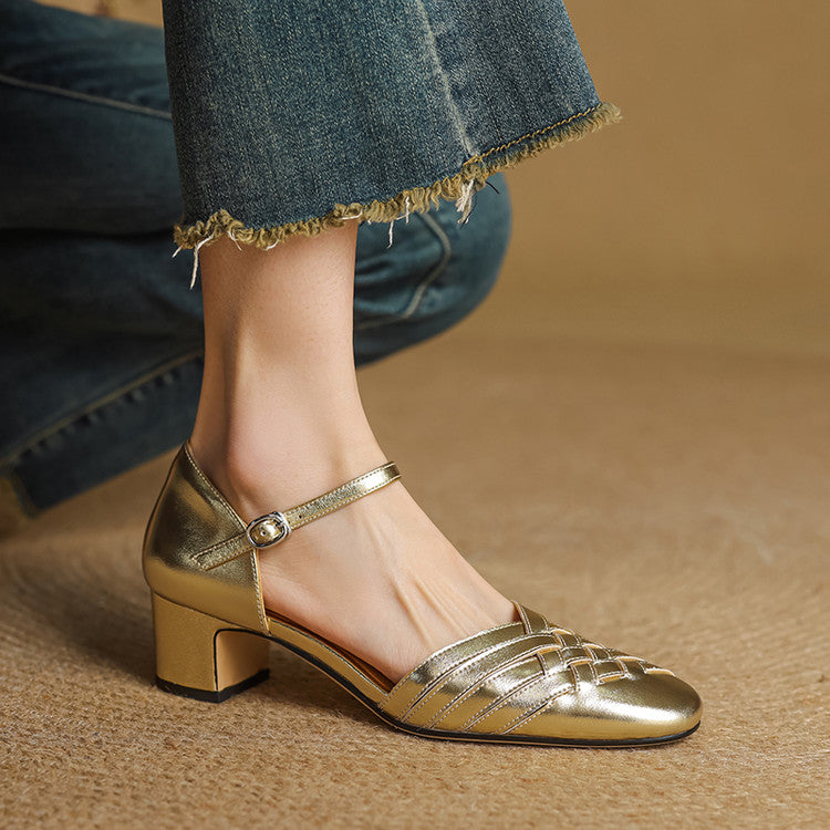 Avora Genuine Leather Heels — Hopeforwho (view 8)