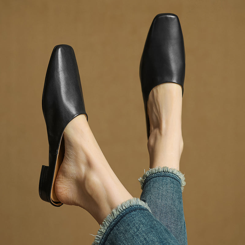 Ariana Leather Mules — Hopeforwho (view 4)