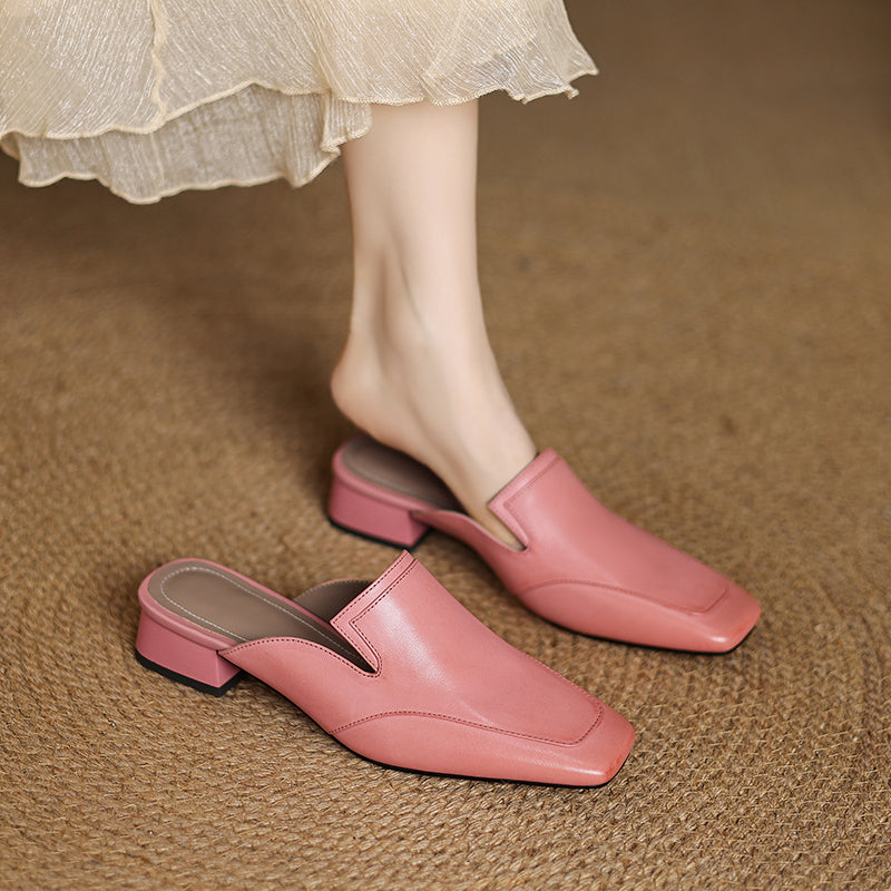 Bellesa Leather Mules — Hopeforwho (view 5)