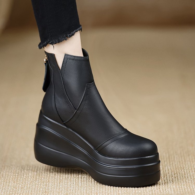 Savona Leather Orthopedic Platform Boots — Hopeforwho (view 7)