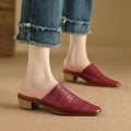 Sorrento Genuine Leather Mules — Hopeforwho