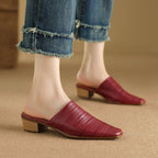 Sorrento Genuine Leather Mules — Hopeforwho