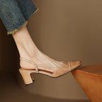 Viviana Leather Heels — Hopeforwho (view 2)