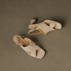 Nora Suede Heels — Hopeforwho (view 4)