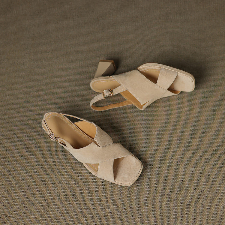 Nora Suede Heels — Hopeforwho (view 4)