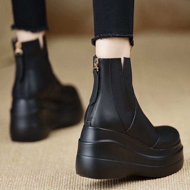 Savona Leather Orthopedic Platform Boots — Hopeforwho (view 6)