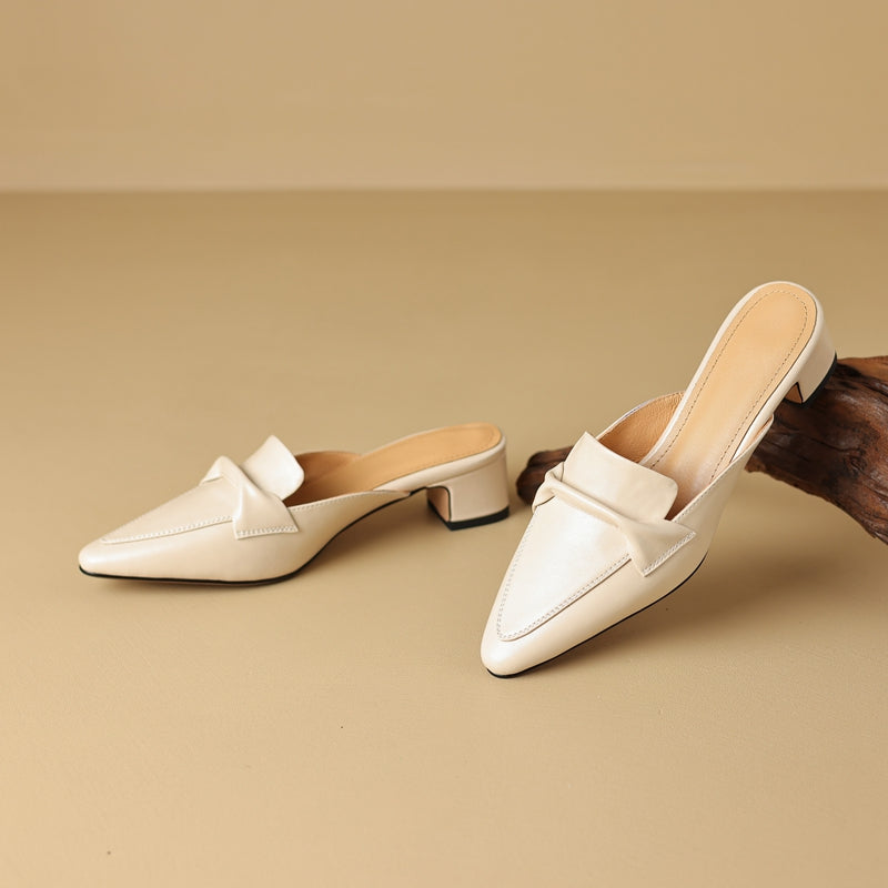 Victoria Leather Mules — Hopeforwho (view 8)