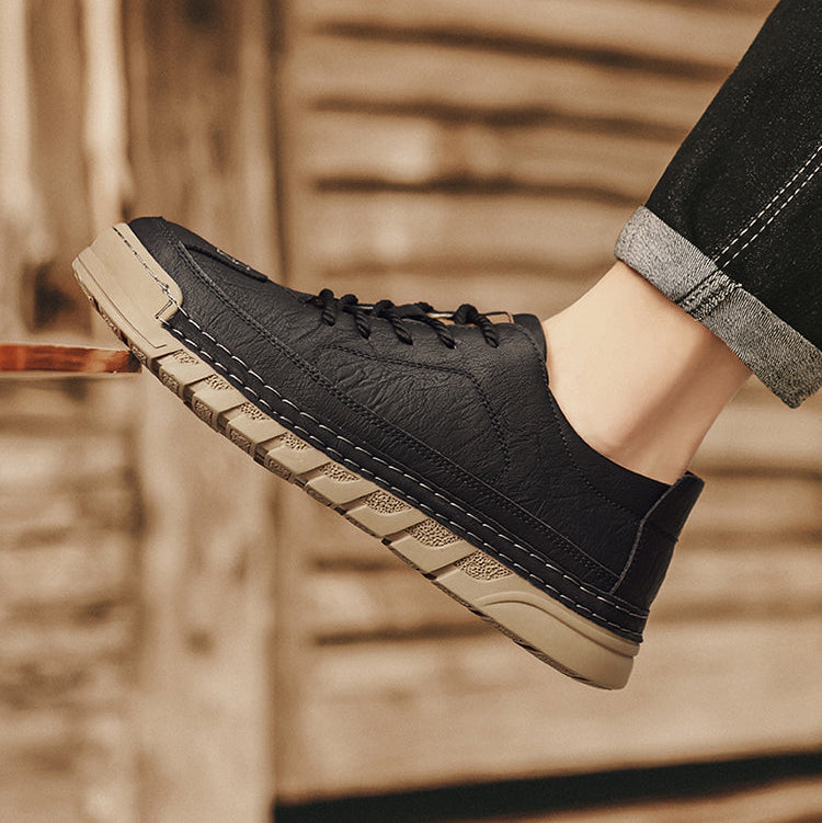 Frontier Leather Sneakers — Hopeforwho (view 11)
