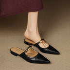 Vieste Genuine Leather Mules — Hopeforwho