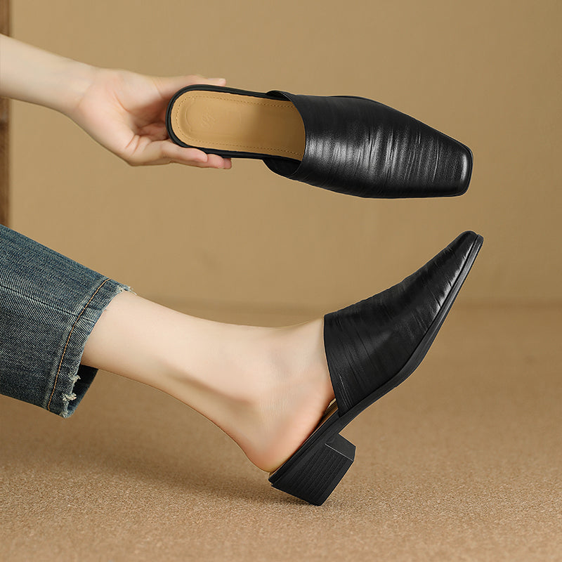 Sorrento Genuine Leather Mules — Hopeforwho (view 11)