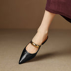 Vieste Genuine Leather Mules — Hopeforwho (view 2)