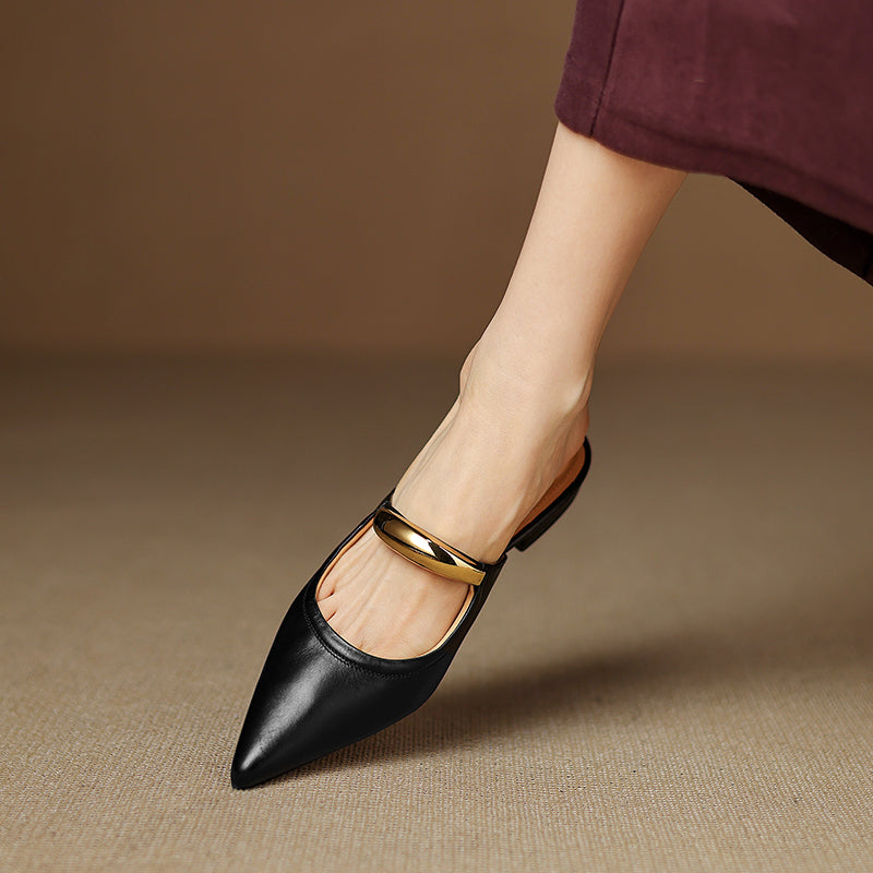Vieste Genuine Leather Mules — Hopeforwho (view 2)