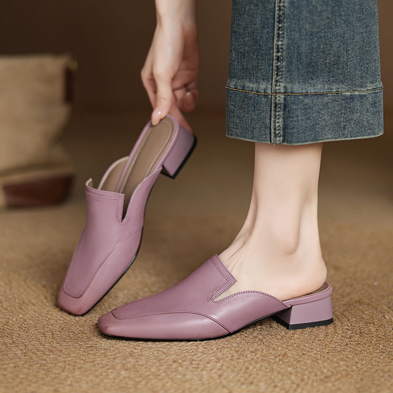 Bellesa Leather Mules — Hopeforwho