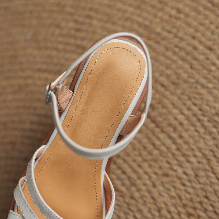 Delainey Leather Sandals — Hopeforwho (view 5)