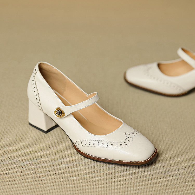 Messina Leather Heels — Hopeforwho (view 5)