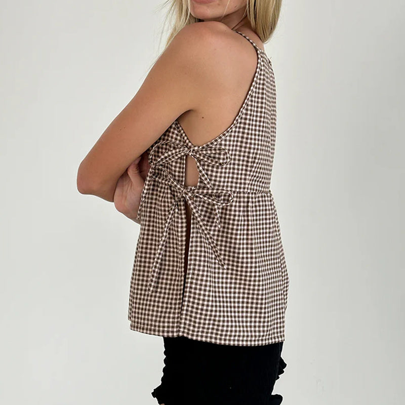 Elara Bow Tank Top — Hopeforwho (view 10)