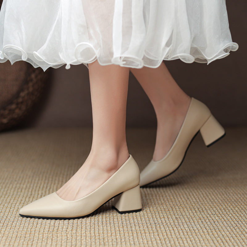 Orlena Leather Heels — Hopeforwho (view 8)