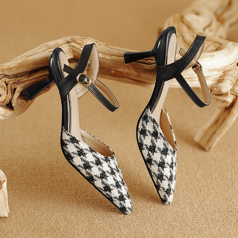 Milas Leather Heels — Hopeforwho (view 4)
