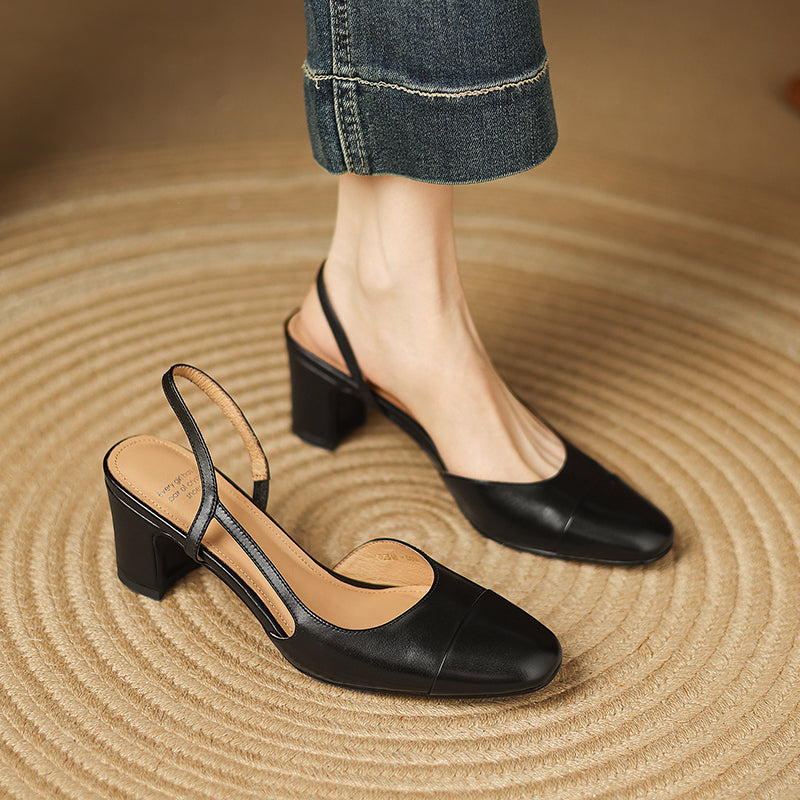 Viviana Leather Heels — Hopeforwho (view 9)