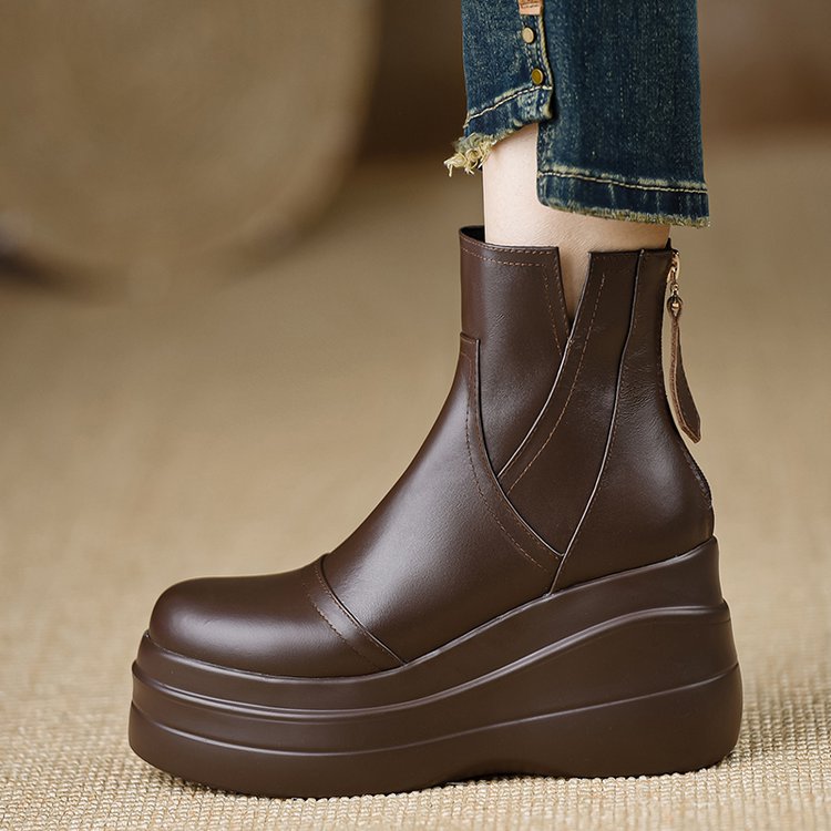 Savona Leather Orthopedic Platform Boots — Hopeforwho (view 2)