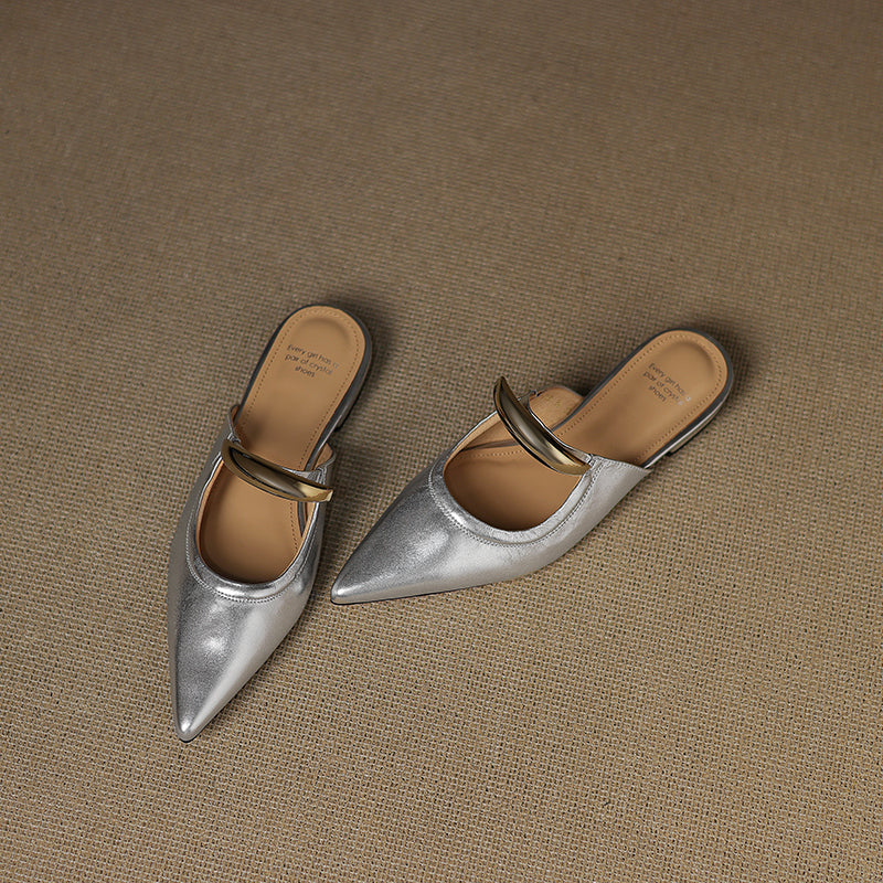 Vieste Genuine Leather Mules — Hopeforwho (view 9)