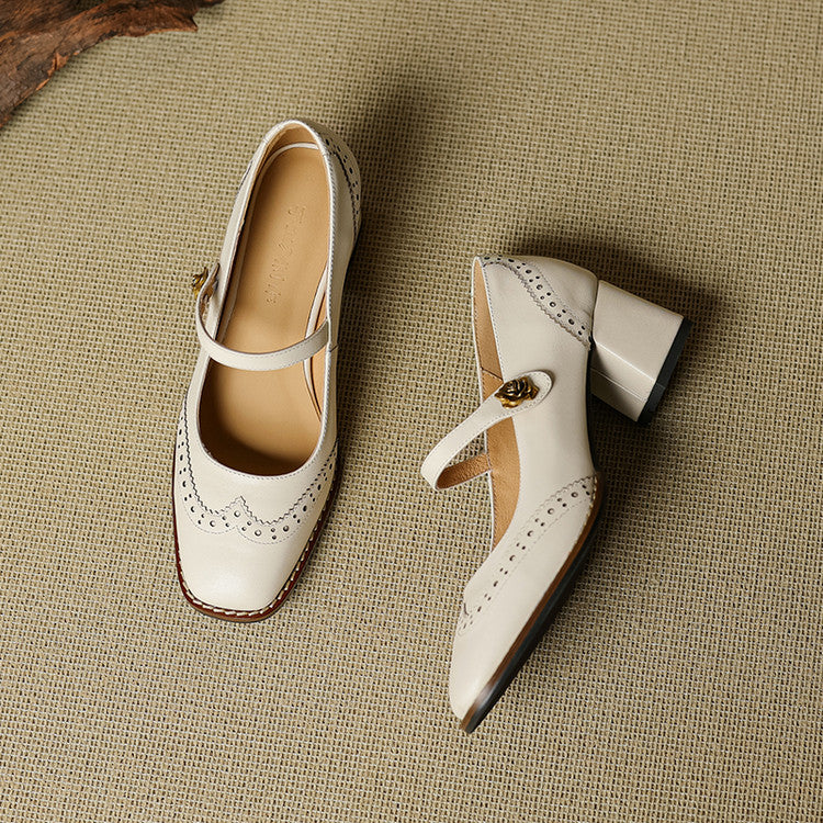 Messina Leather Heels — Hopeforwho (view 4)