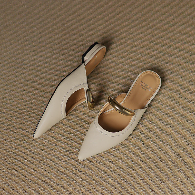 Vieste Genuine Leather Mules — Hopeforwho (view 6)