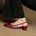 Soravina Leather Heels — Hopeforwho