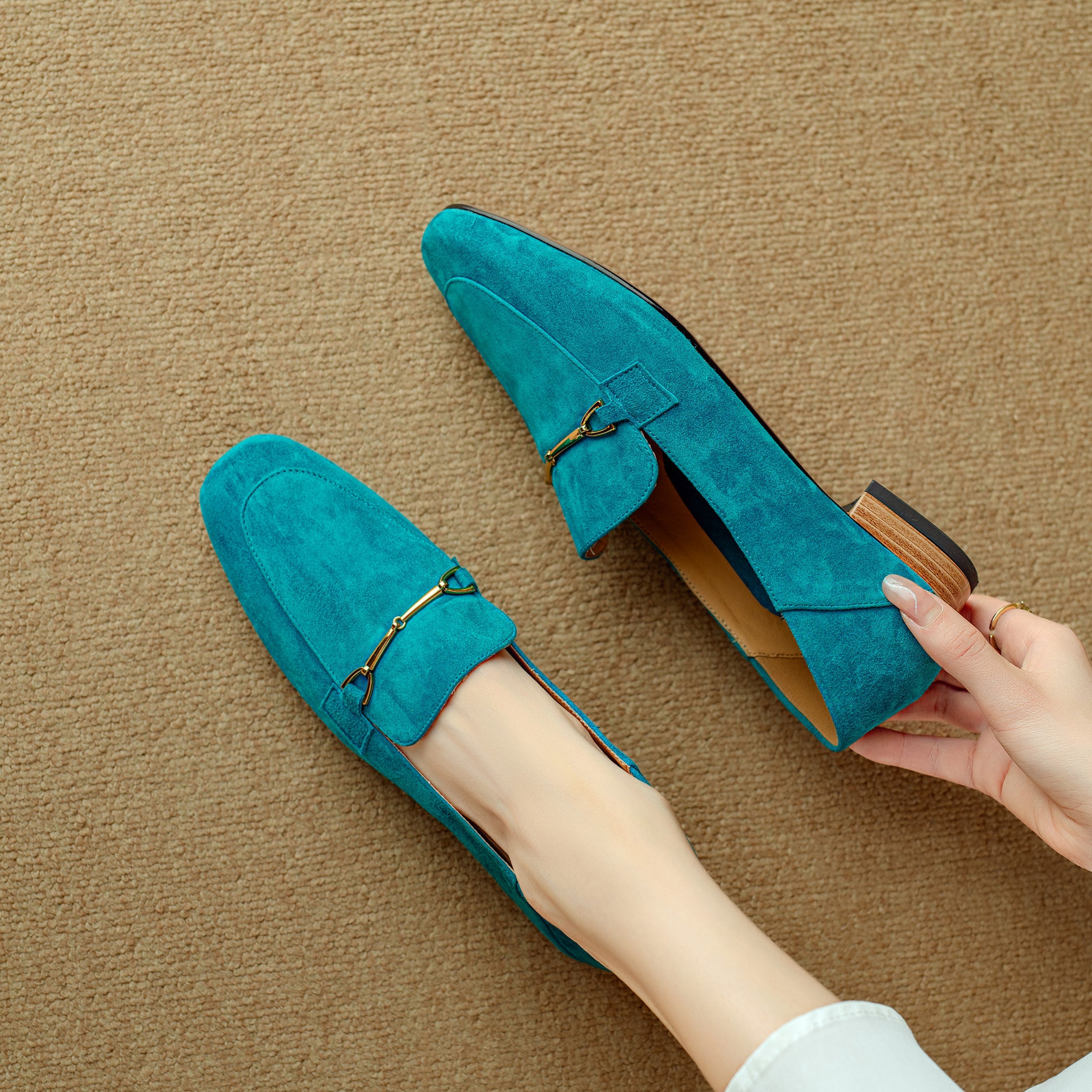 Maristelle Suede Loafers — Hopeforwho (view 3)