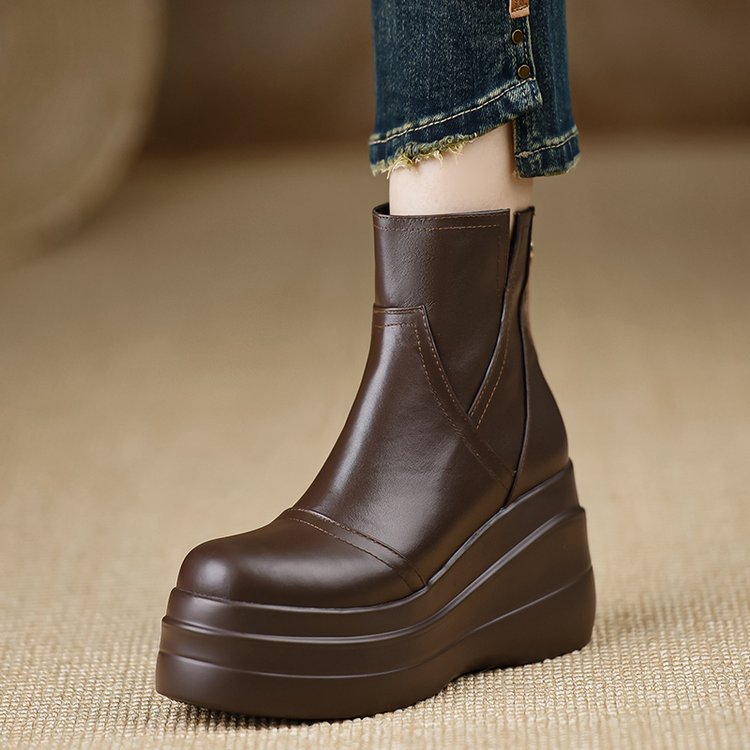 Savona Leather Orthopedic Platform Boots — Hopeforwho