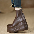 Savona Leather Orthopedic Platform Boots — Hopeforwho (view 3)