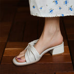 Isabella Leather Sandals — Hopeforwho (view 2)