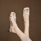 Delainey Leather Sandals — Hopeforwho (view 3)